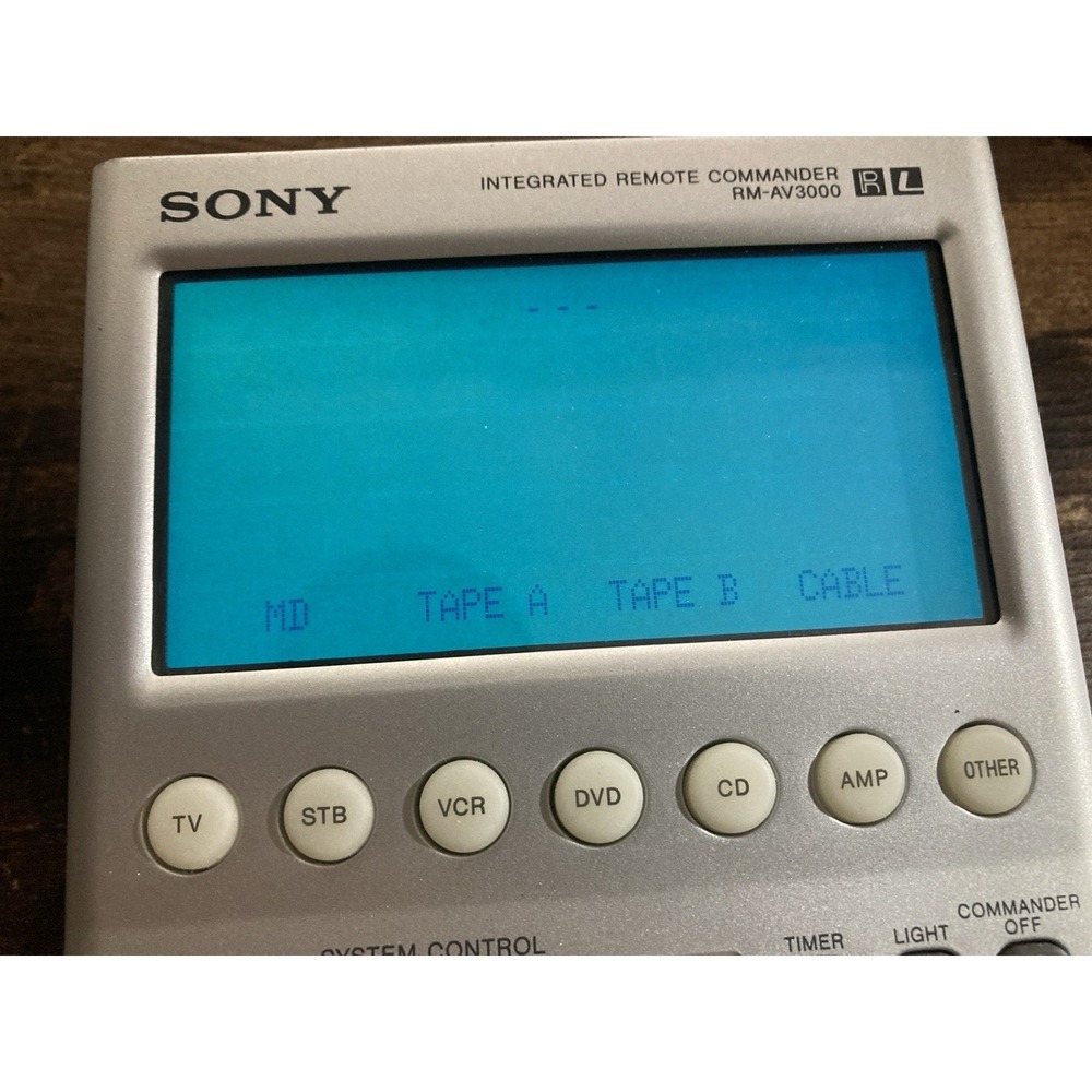 Sony RM-AV3000 Touch Screen Universal Remote Programmable Learning Control - Picture 7 of 10